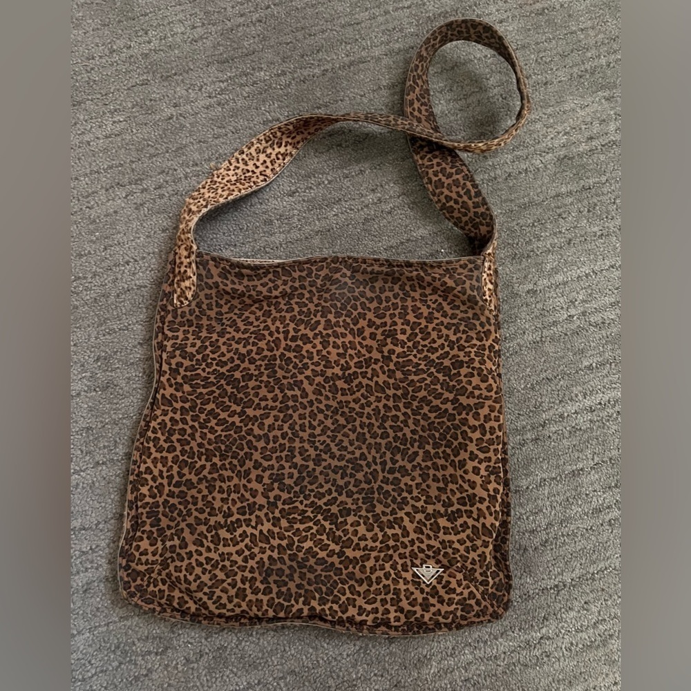 BOTTEGA VENETA VINTAGE Nylon and Faux Hair Leopard Mini Hobo - Picture 10 of 16